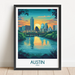 Austin Souvenir Poster Print