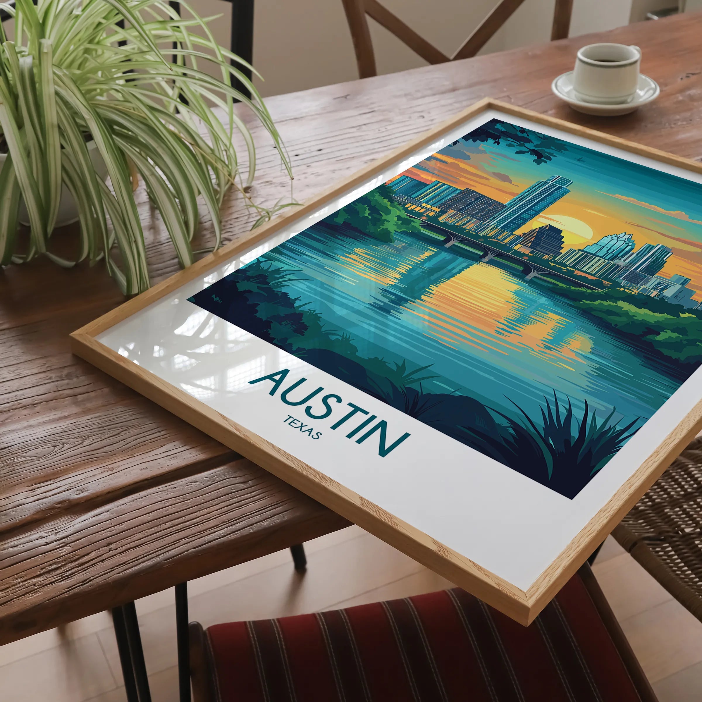 Austin Vintage Style Print