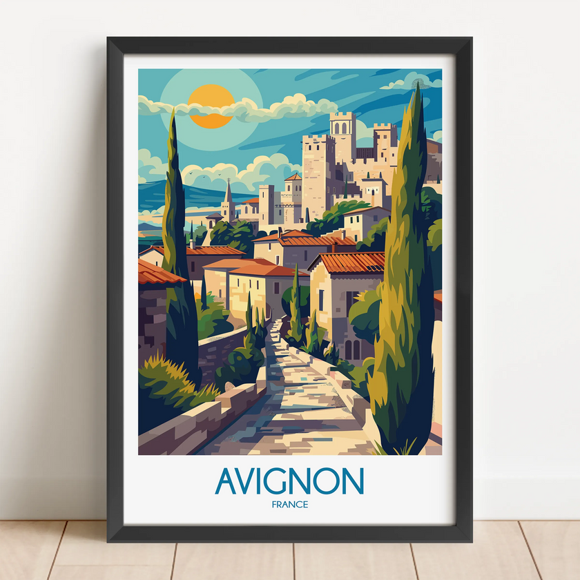 Avignon Vintage Style Print