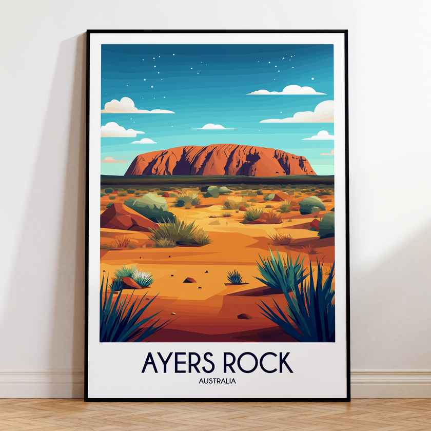 Ayers Rock Minimalist Wall Art