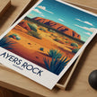 Ayers Rock Modern Travel Poster