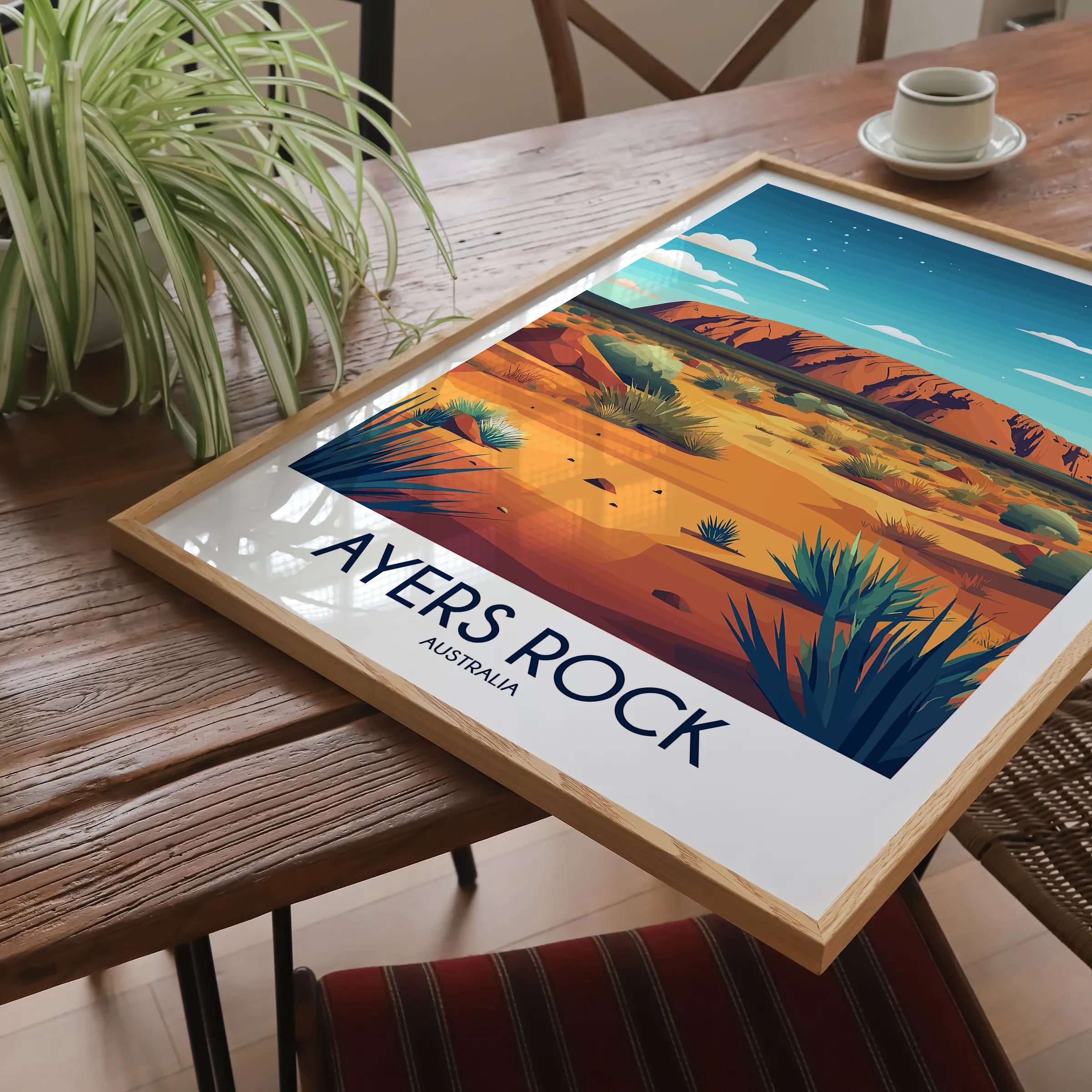 Ayers Rock Scenic Landscape Art