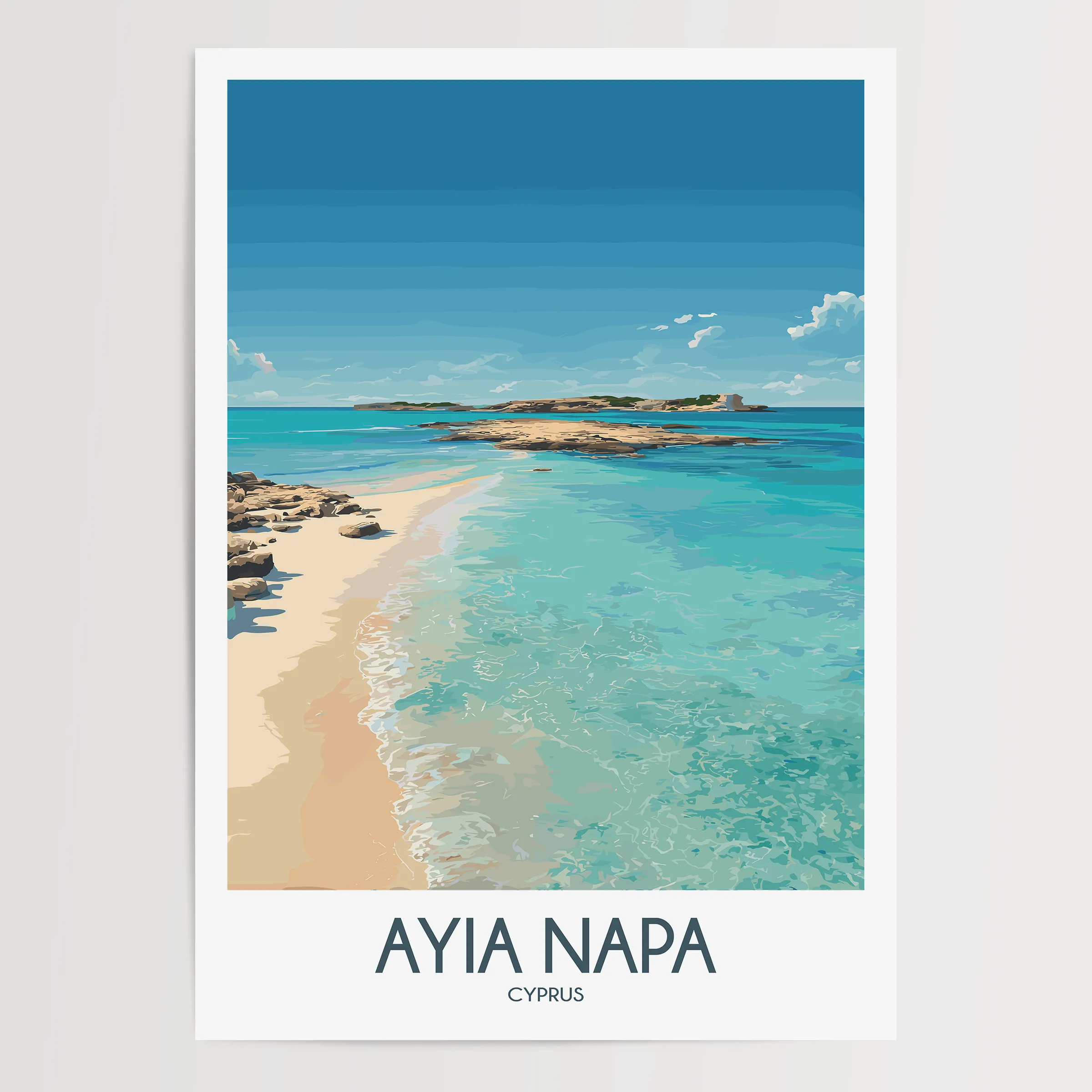 Ayia Napa Minimalist Wall Art