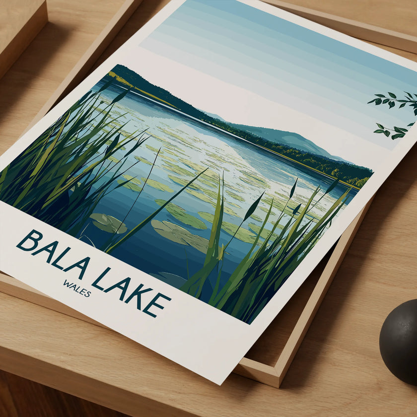Bala Lake Minimalist Wall Art