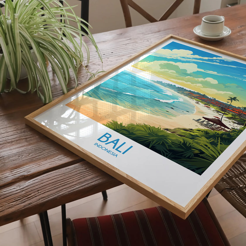 Bali Modern Travel Poster