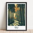Bali Modern Travel Poster