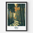 Bali Retro Travel Illustration
