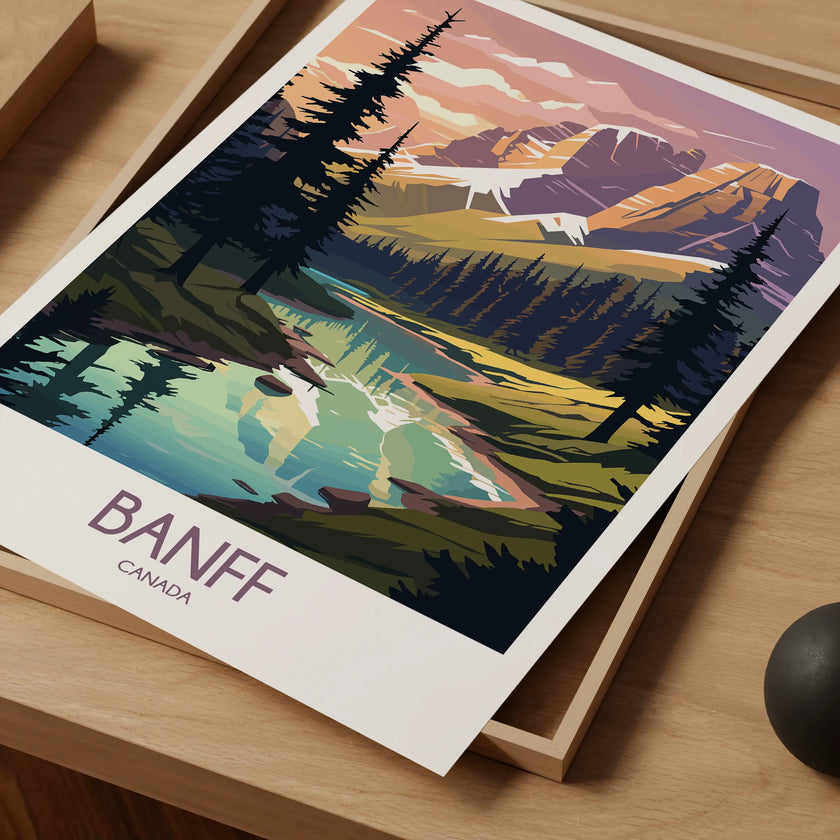Banff Modern Travel Poster