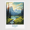 Banff Modern Travel Poster