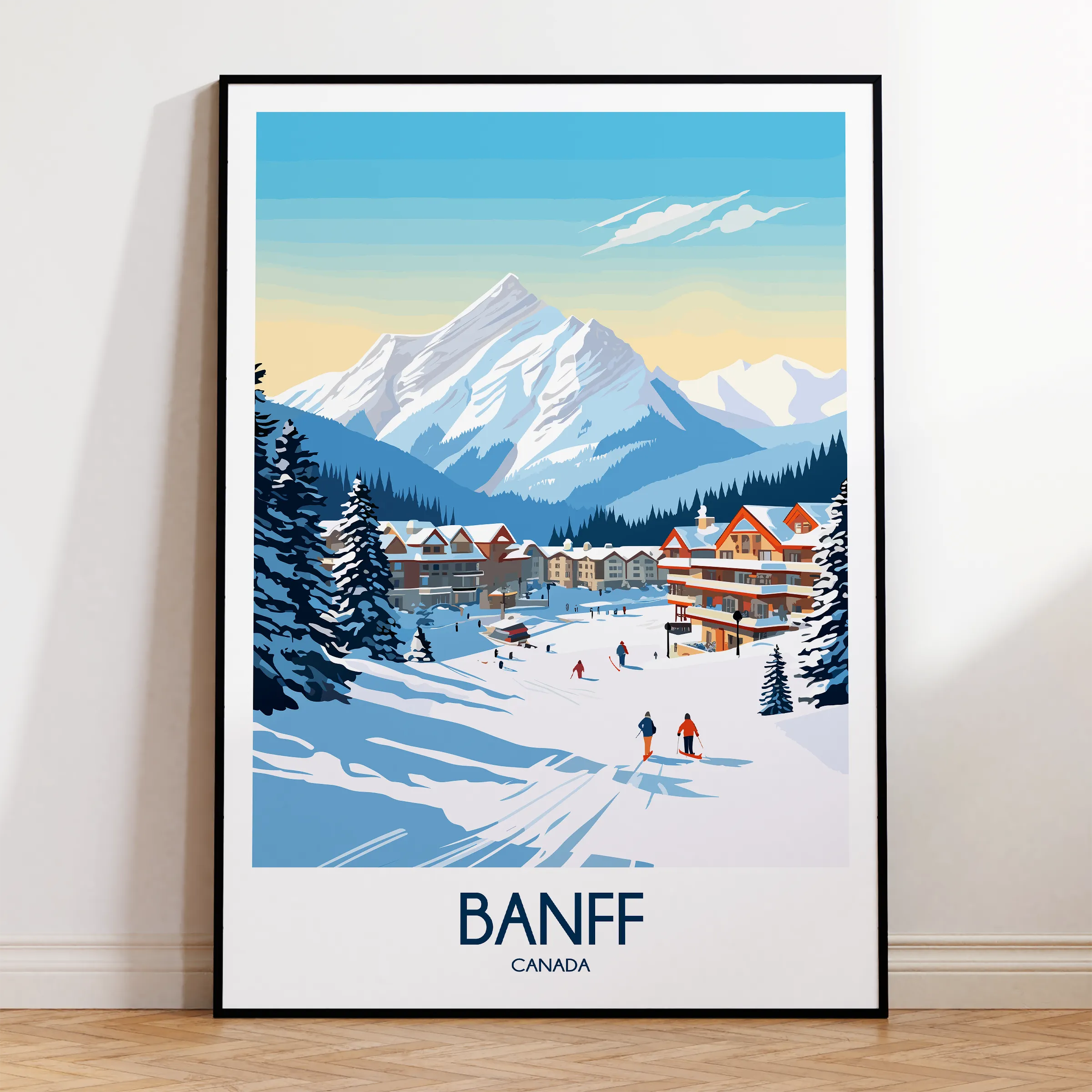 Banff Modern Travel Poster