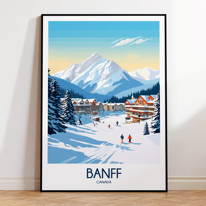 Banff Modern Travel Poster