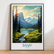 Banff Scenic Landscape Art