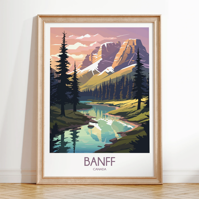 Banff Souvenir Poster Print