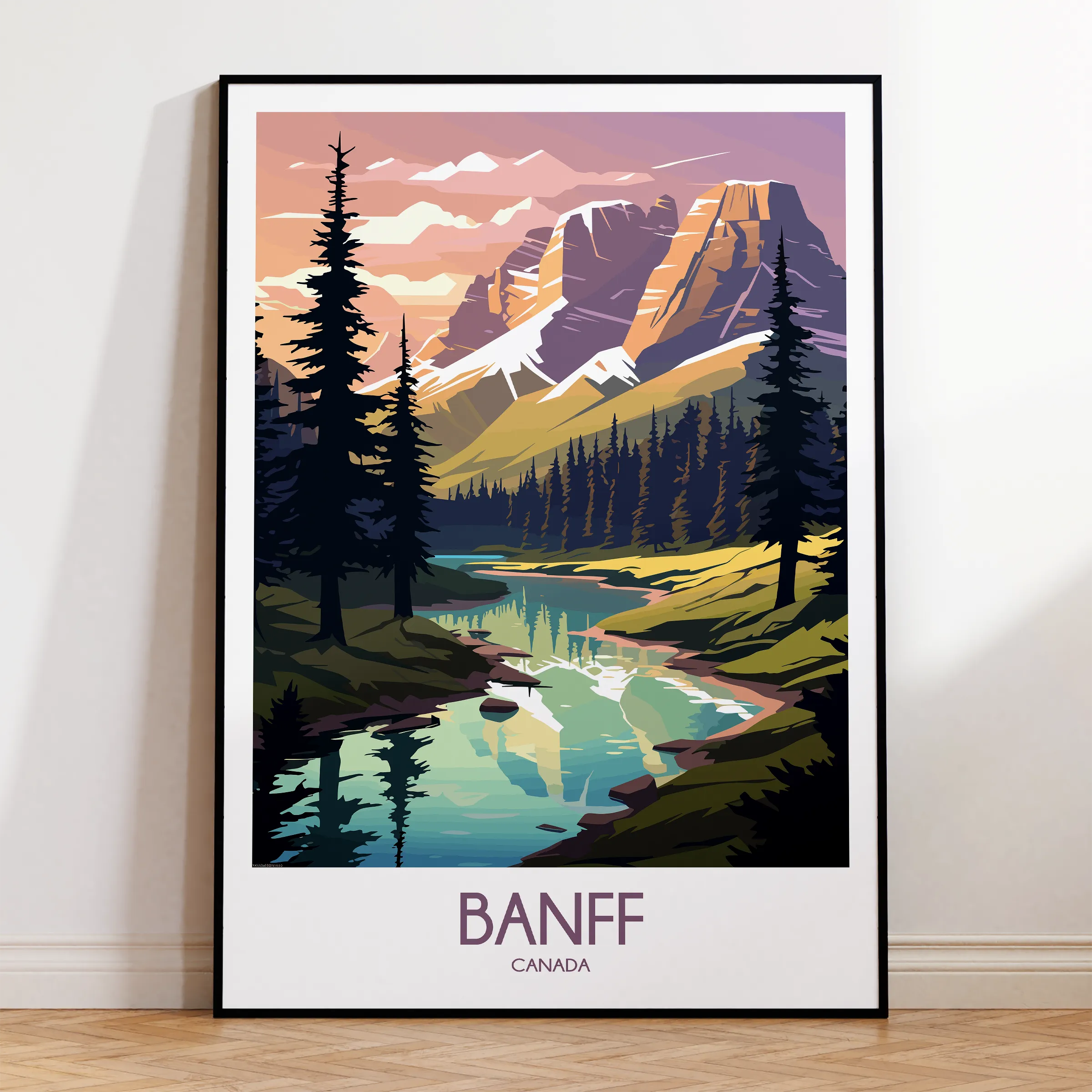 Banff Vintage Style Print