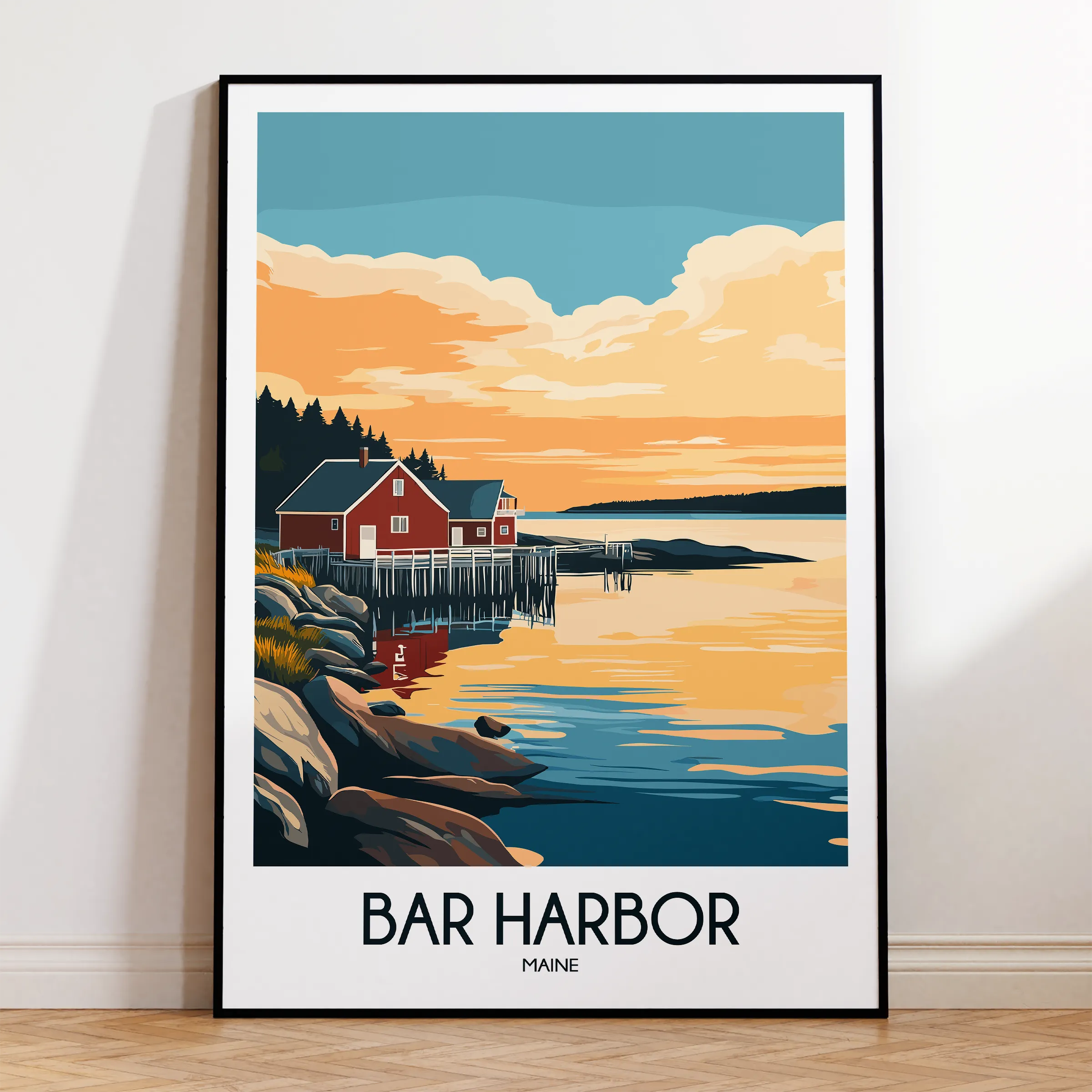 Bar Harbor Destination Art Gift
