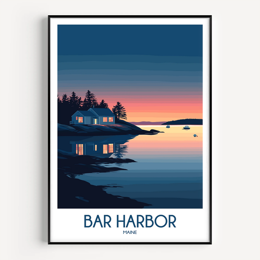 Bar Harbor Minimalist Wall Art