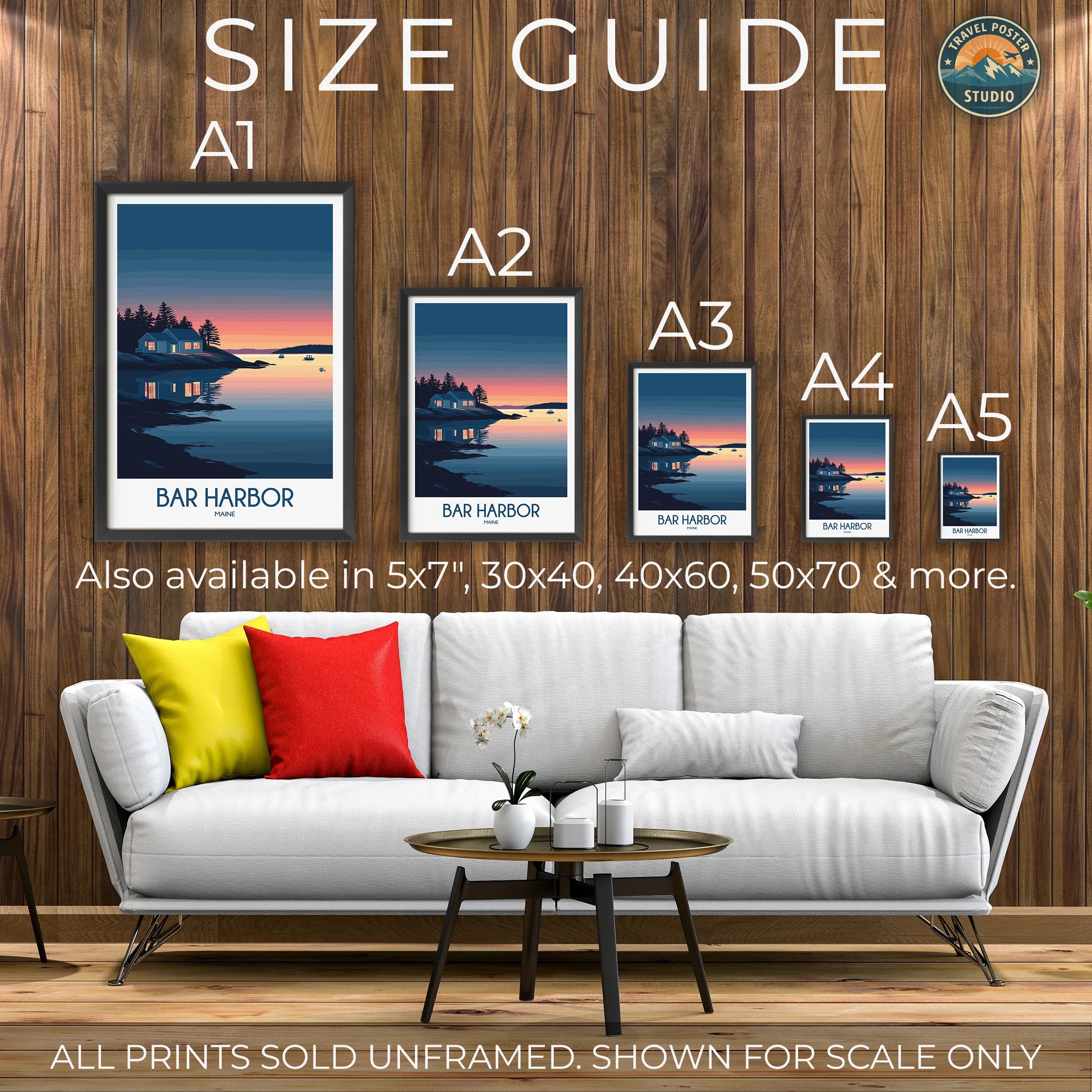 Bar Harbor Souvenir Poster Print