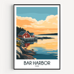 Bar Harbor Souvenir Poster Print