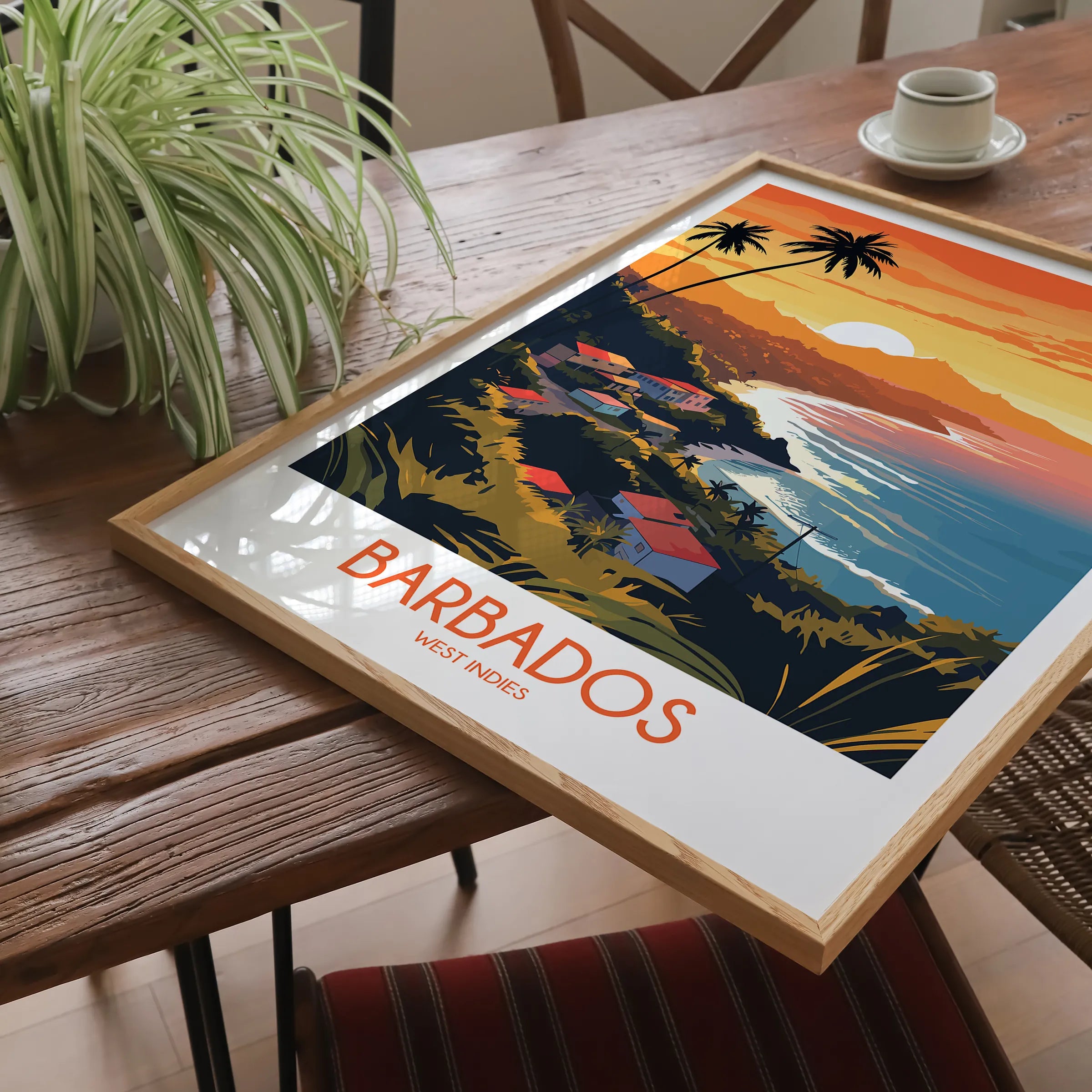 Barbados Minimalist Wall Art