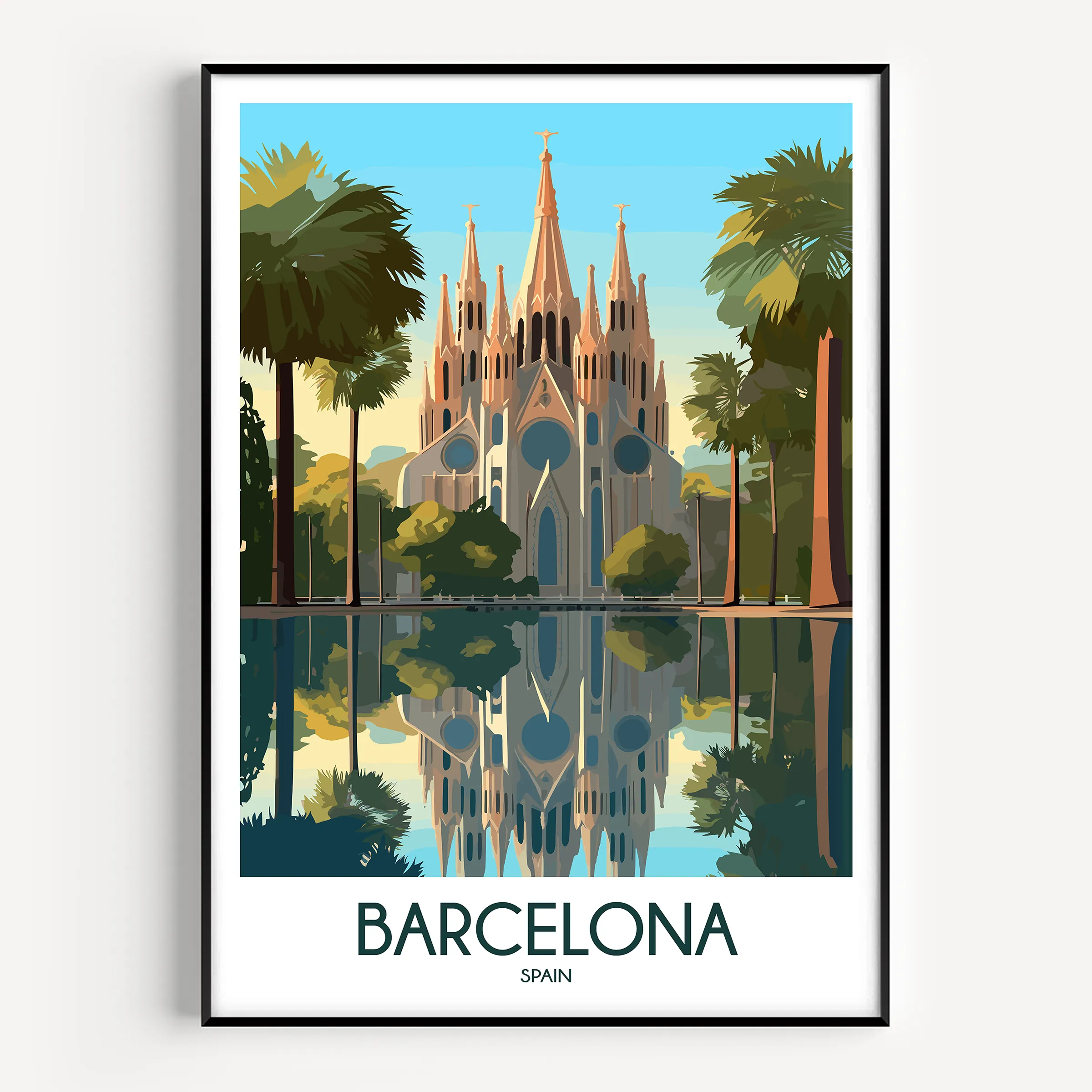 Barcelona Destination Art Gift