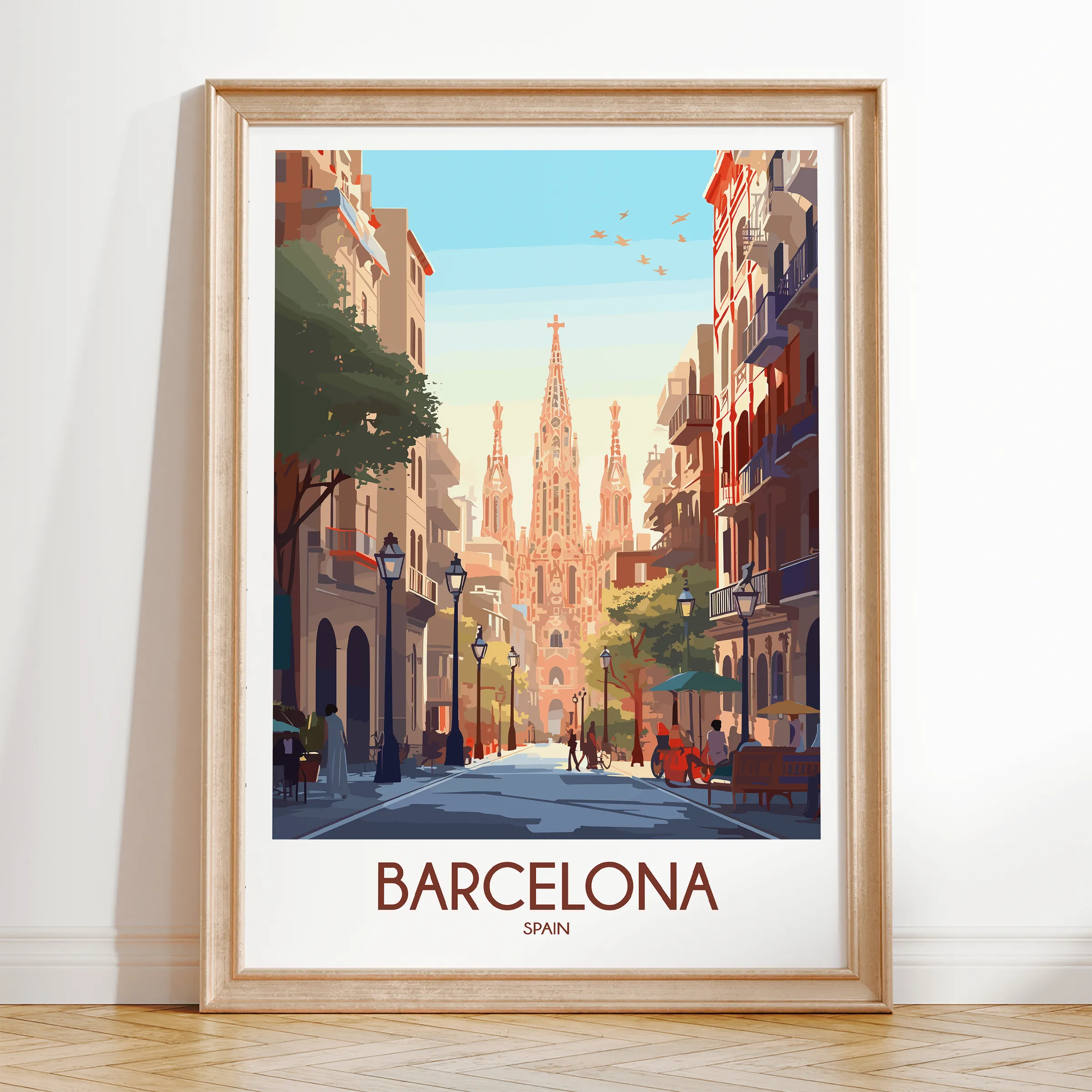 Barcelona Minimalist Wall Art