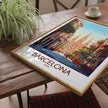 Barcelona Modern Travel Poster