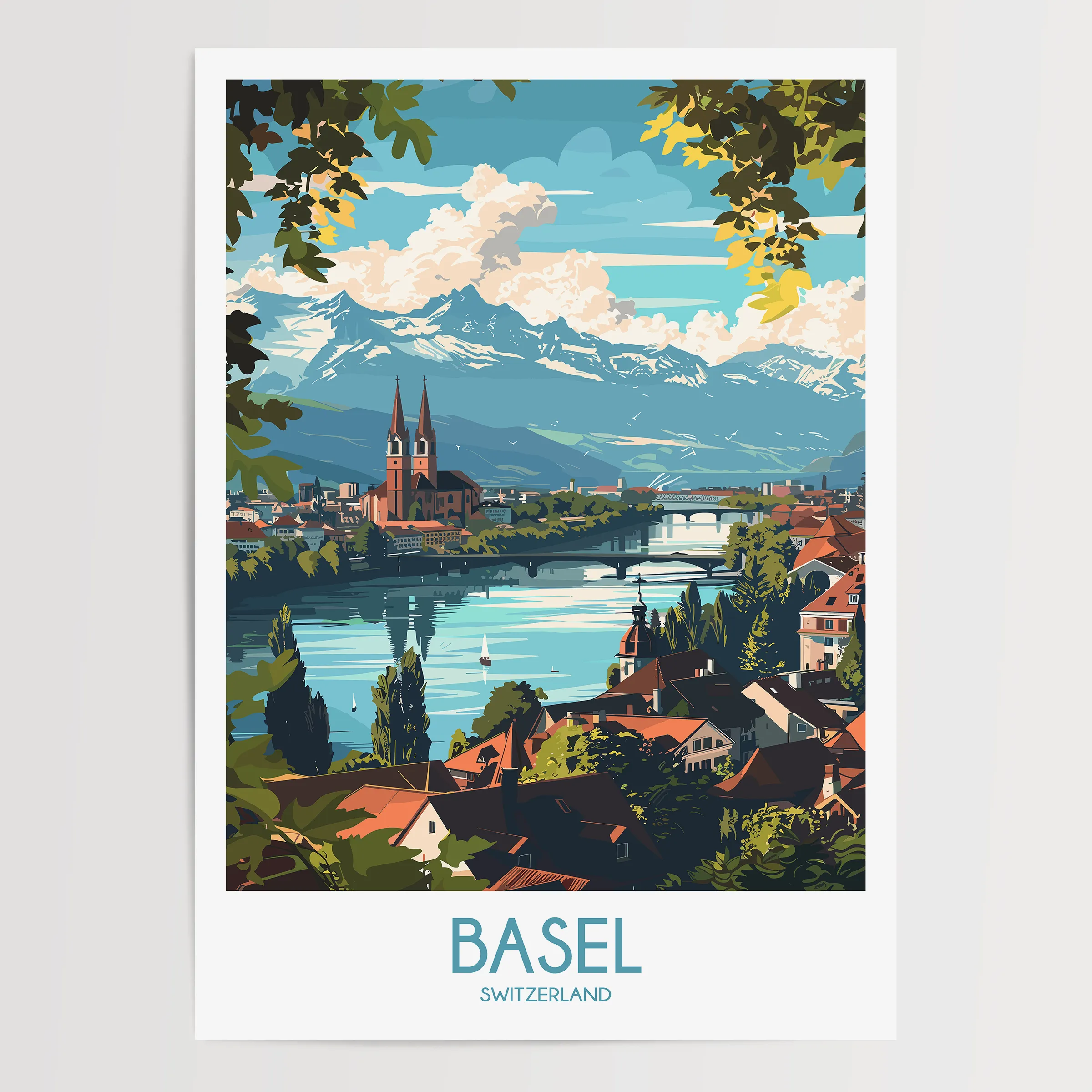 Basel Modern Travel Poster