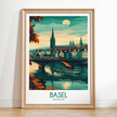 Basel Vintage Style Print