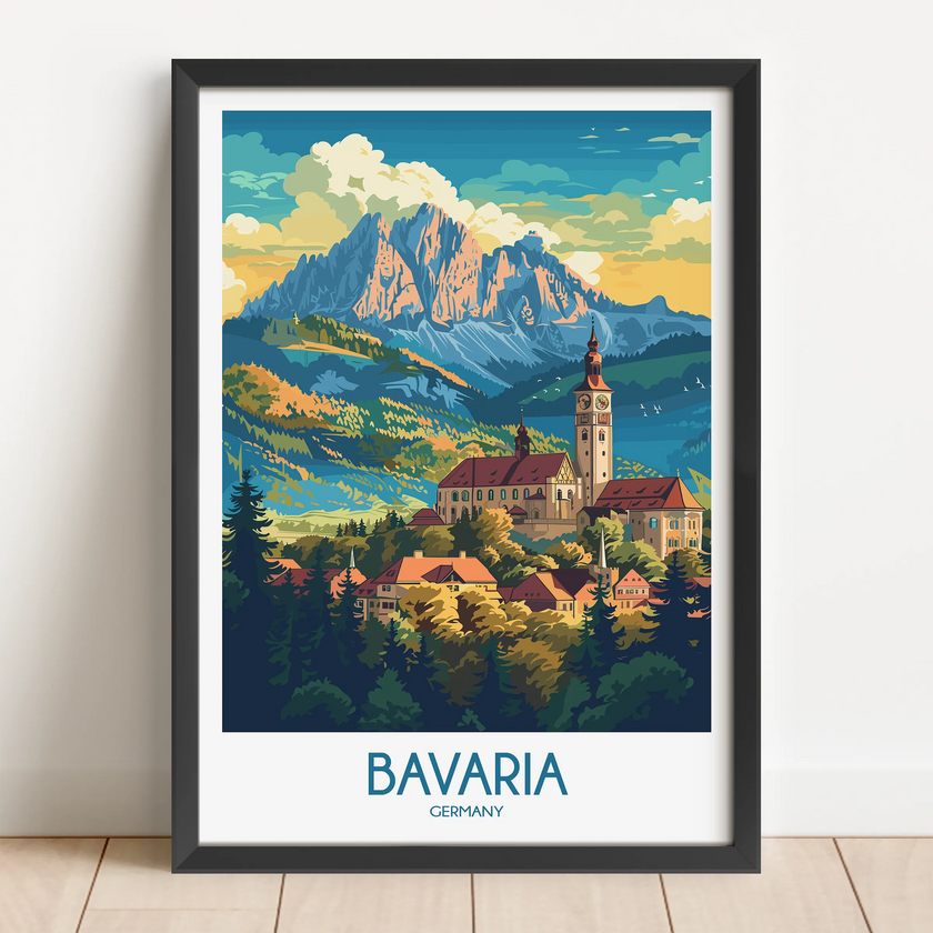 Bavaria Destination Art Gift