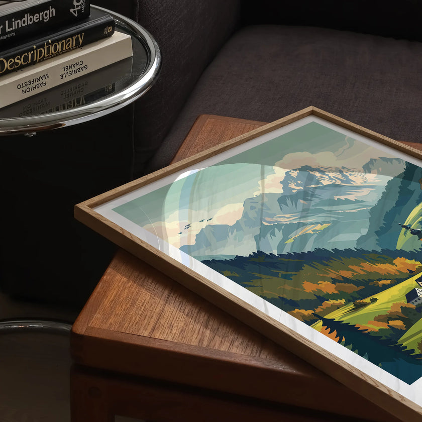 Bavaria Retro Travel Illustration