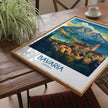Bavaria Retro Travel Illustration