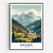 Bavaria Vintage Style Print
