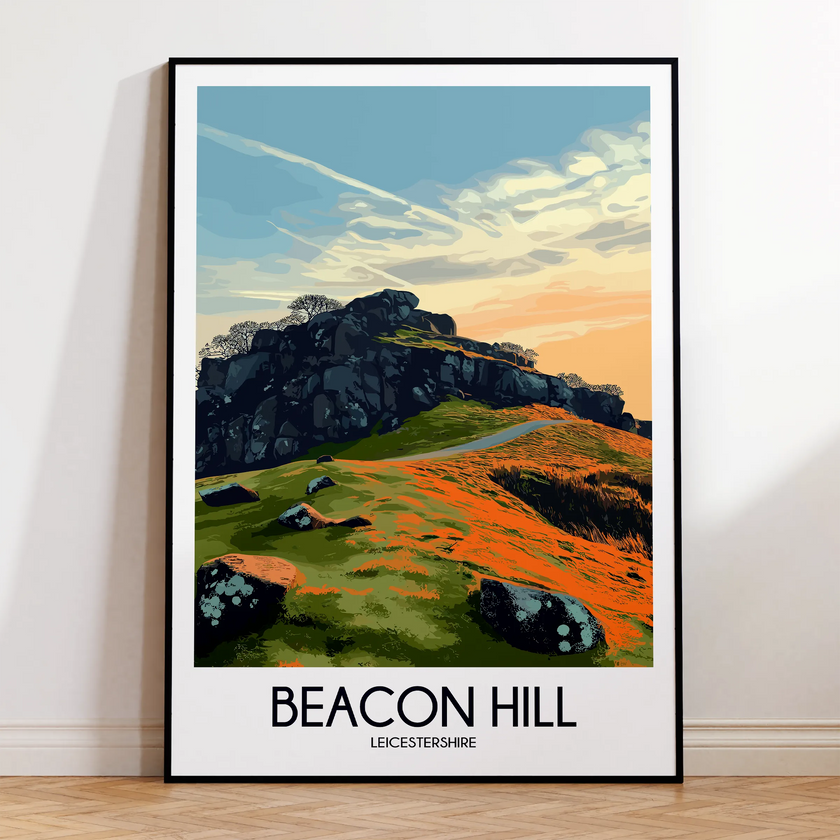 Beacon Hill Modern Travel Poster