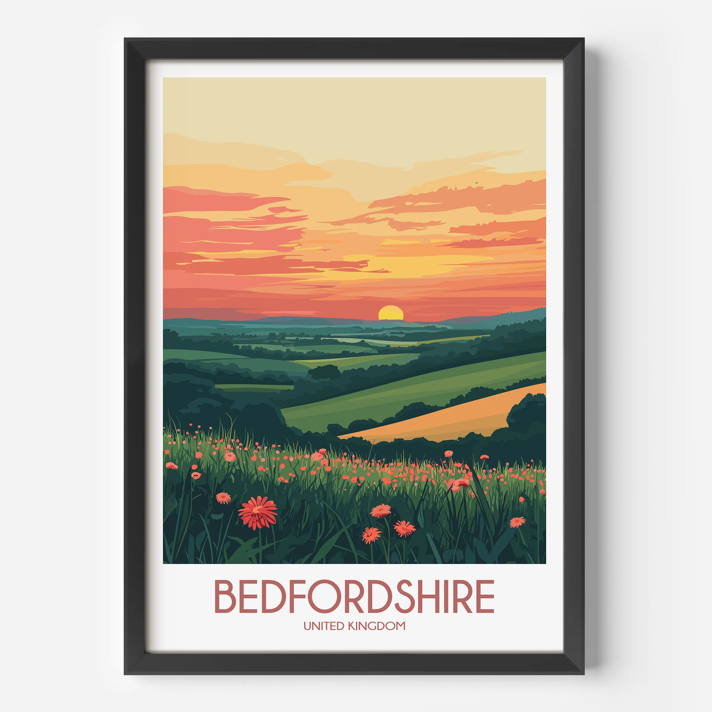Bedfordshire Destination Art Gift