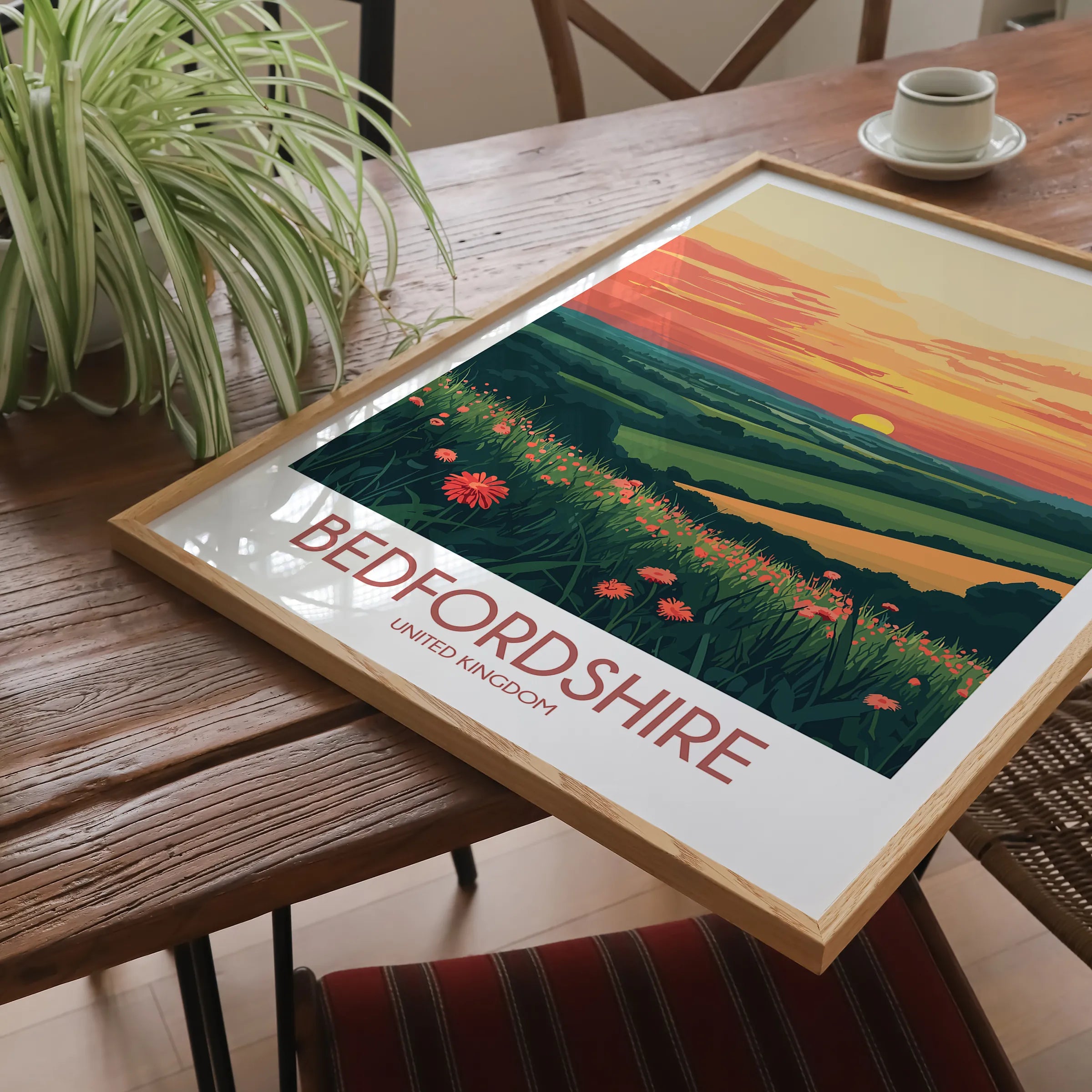 Bedfordshire Souvenir Poster Print