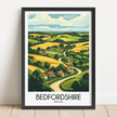 Bedfordshire Souvenir Poster Print