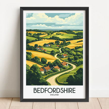 Bedfordshire Souvenir Poster Print