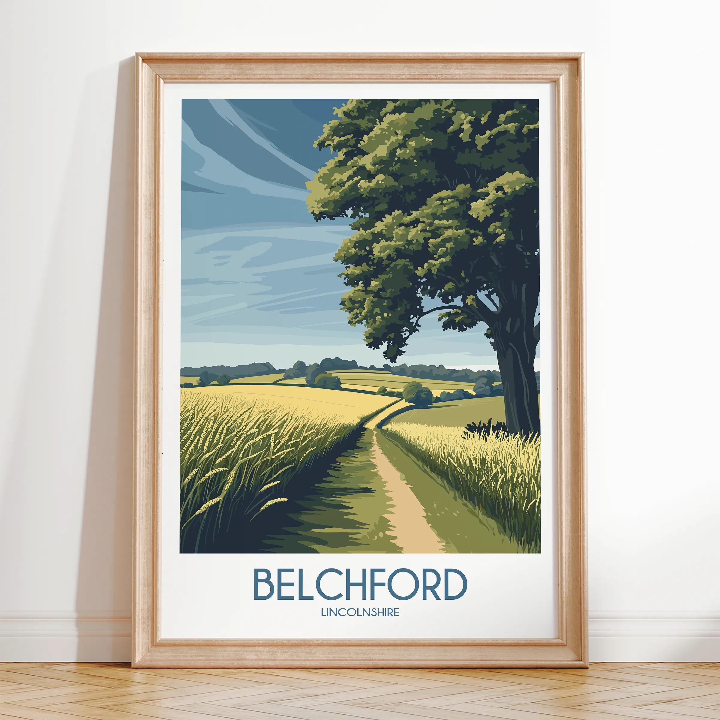 Belchford Retro Travel Illustration