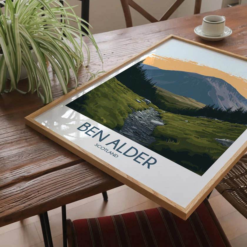 Ben Alder Retro Travel Illustration