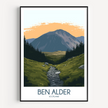 Ben Alder Scenic Landscape Art