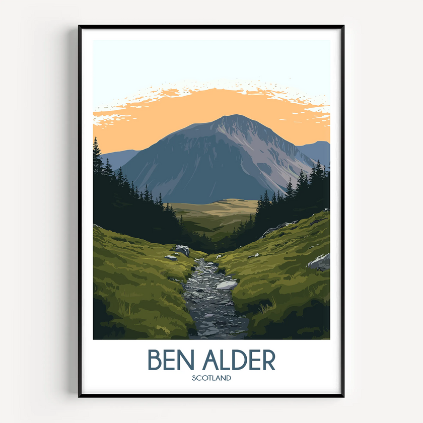 Ben Alder Scenic Landscape Art