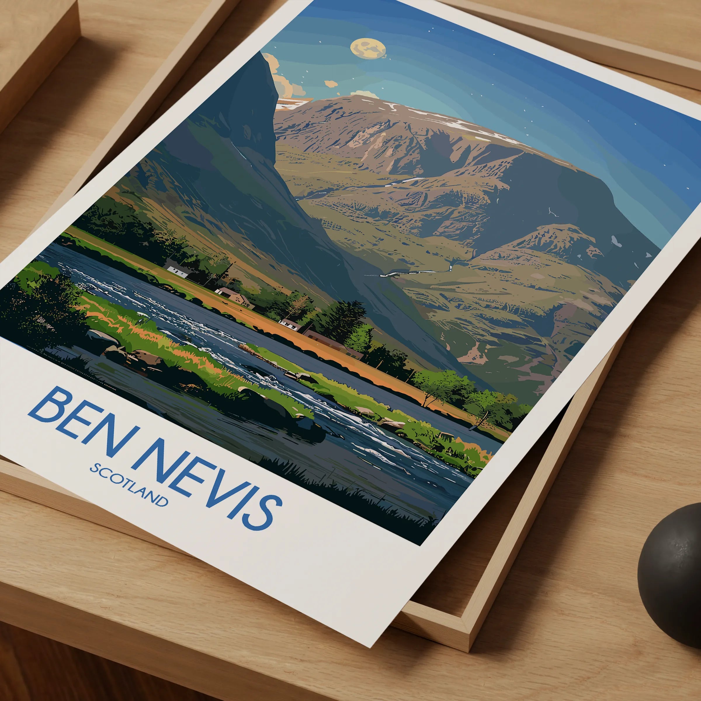 Ben Nevis Modern Travel Poster