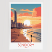 Benidorm Retro Travel Illustration