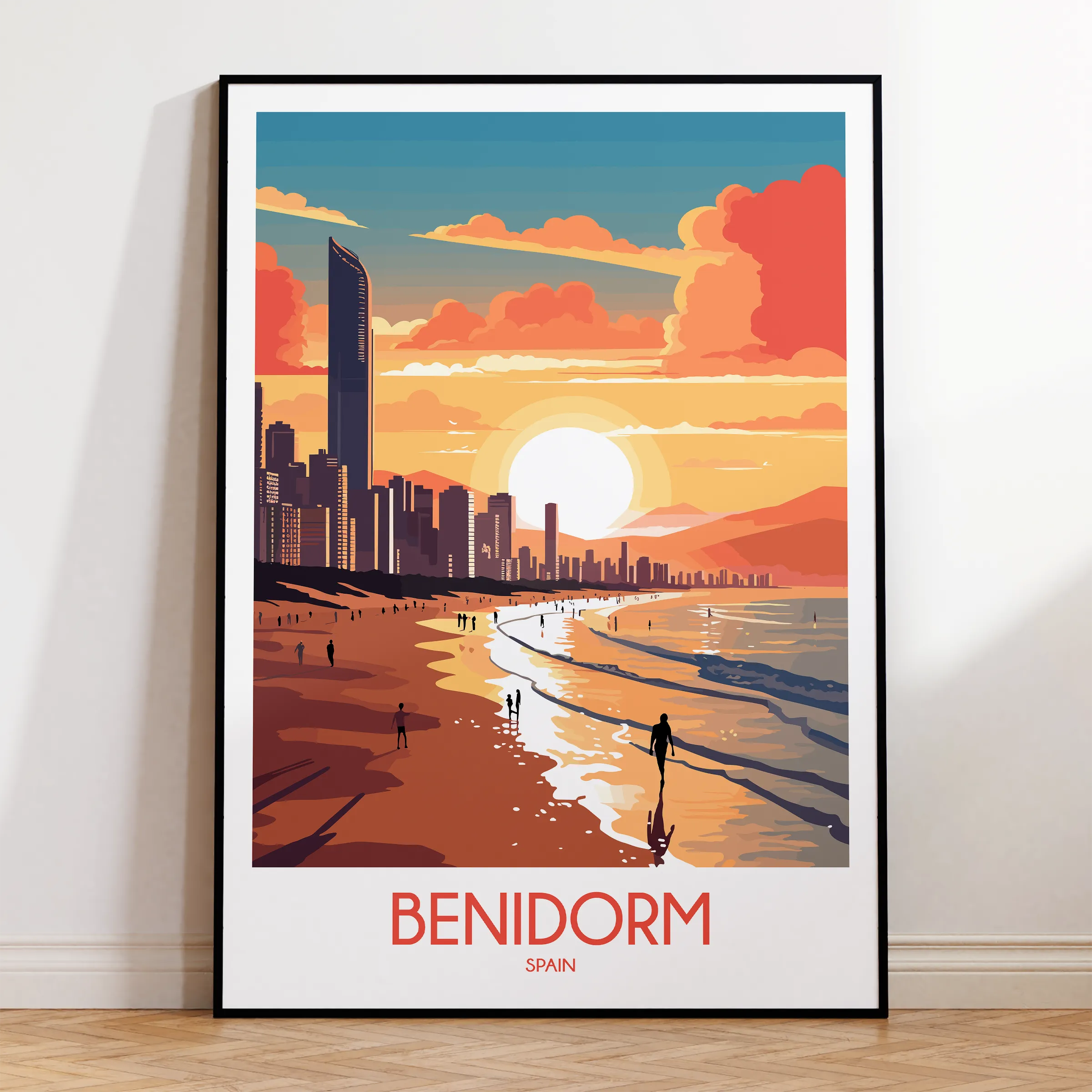 Benidorm Souvenir Poster Print