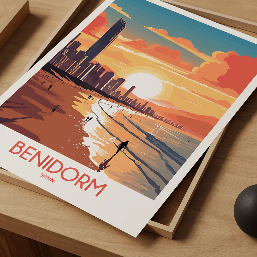 Benidorm Vintage Style Print