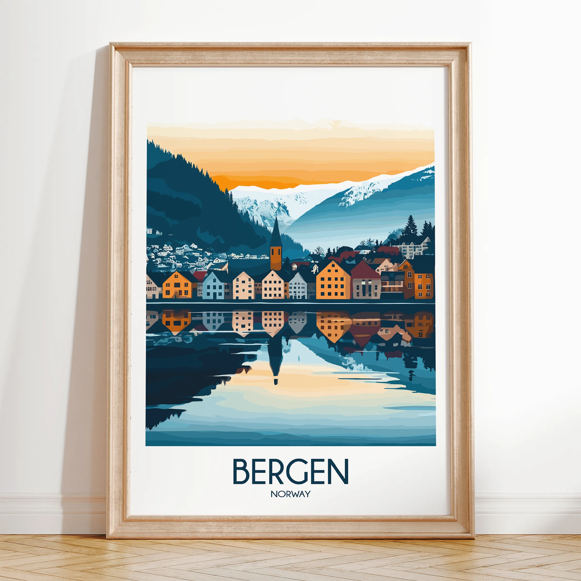 Bergen Scenic Landscape Art