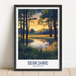 Berkshire Modern Travel Poster