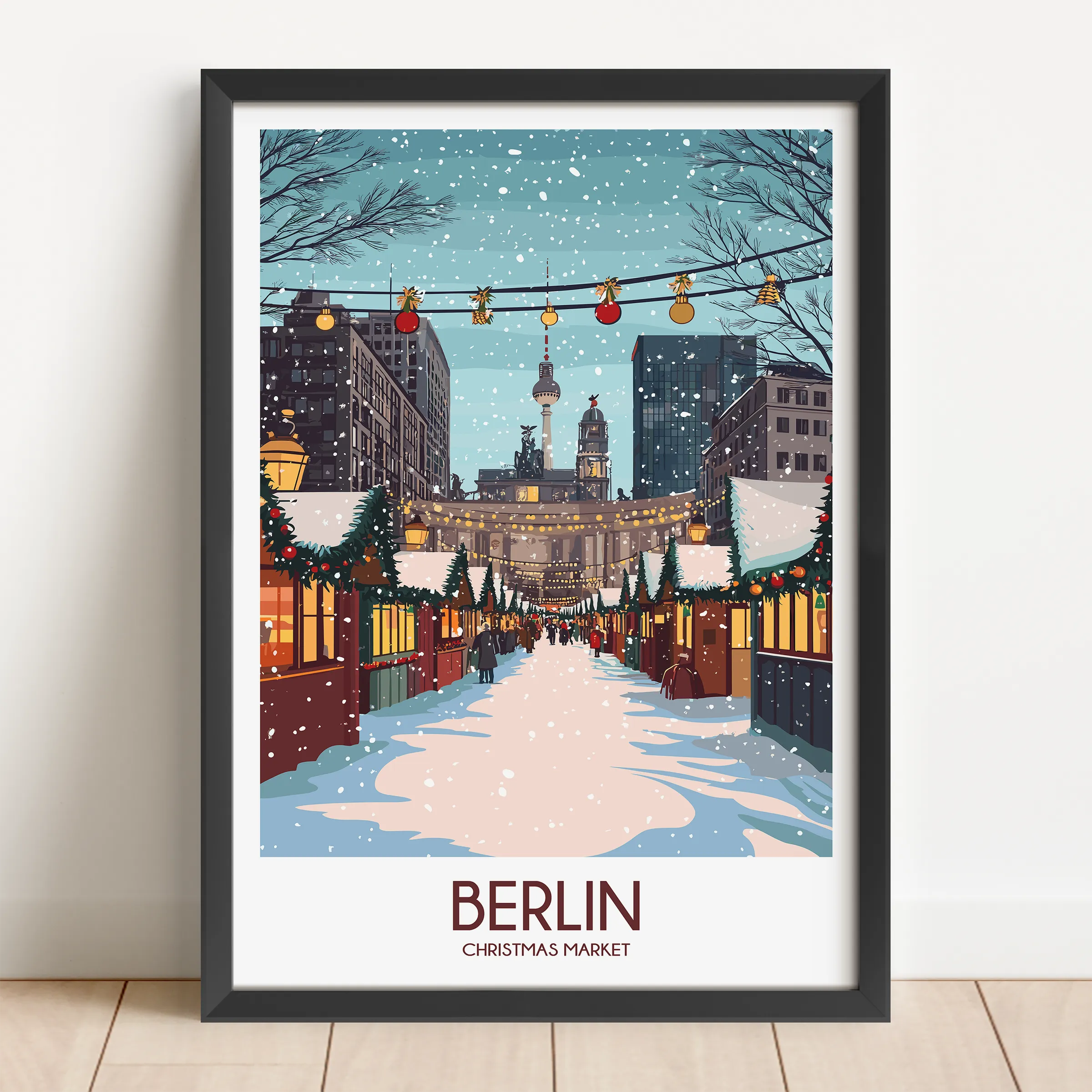 Berlin Modern Travel Poster