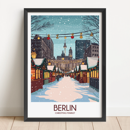 Berlin Modern Travel Poster