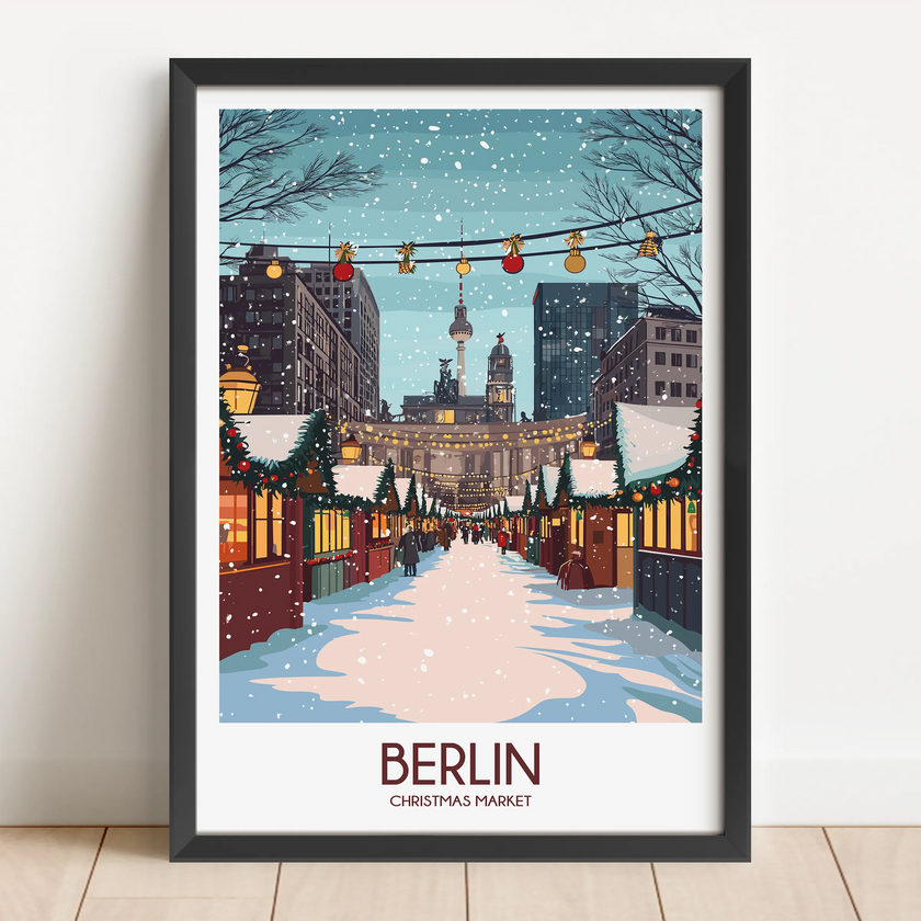 Berlin Modern Travel Poster